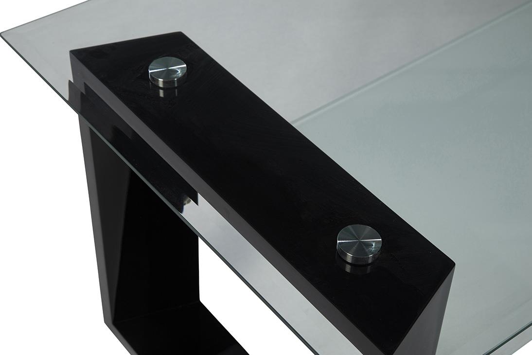 Modena Glass Coffee Table - Black