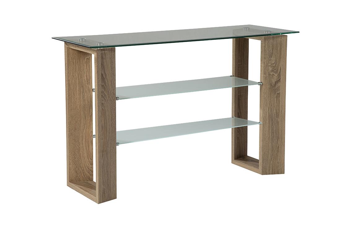 Modena Glass Sofa Table - Beech