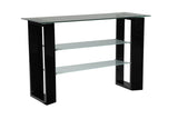 Modena Glass Sofa Table - Black