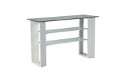 Modena Glass Sofa Table - White