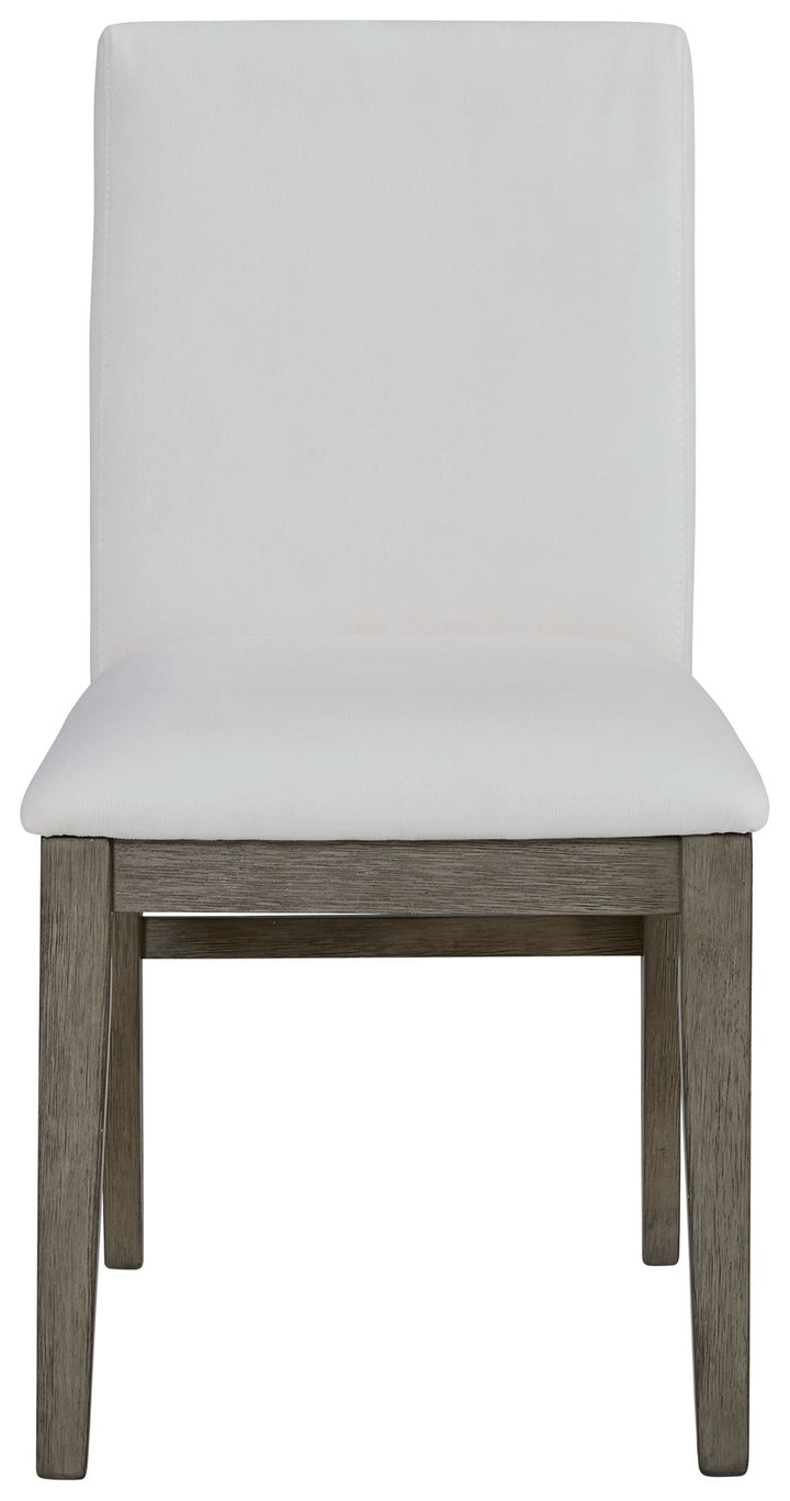 Anibecca - Gray / Off White - Dining Uph Side Chair (Set of 2)