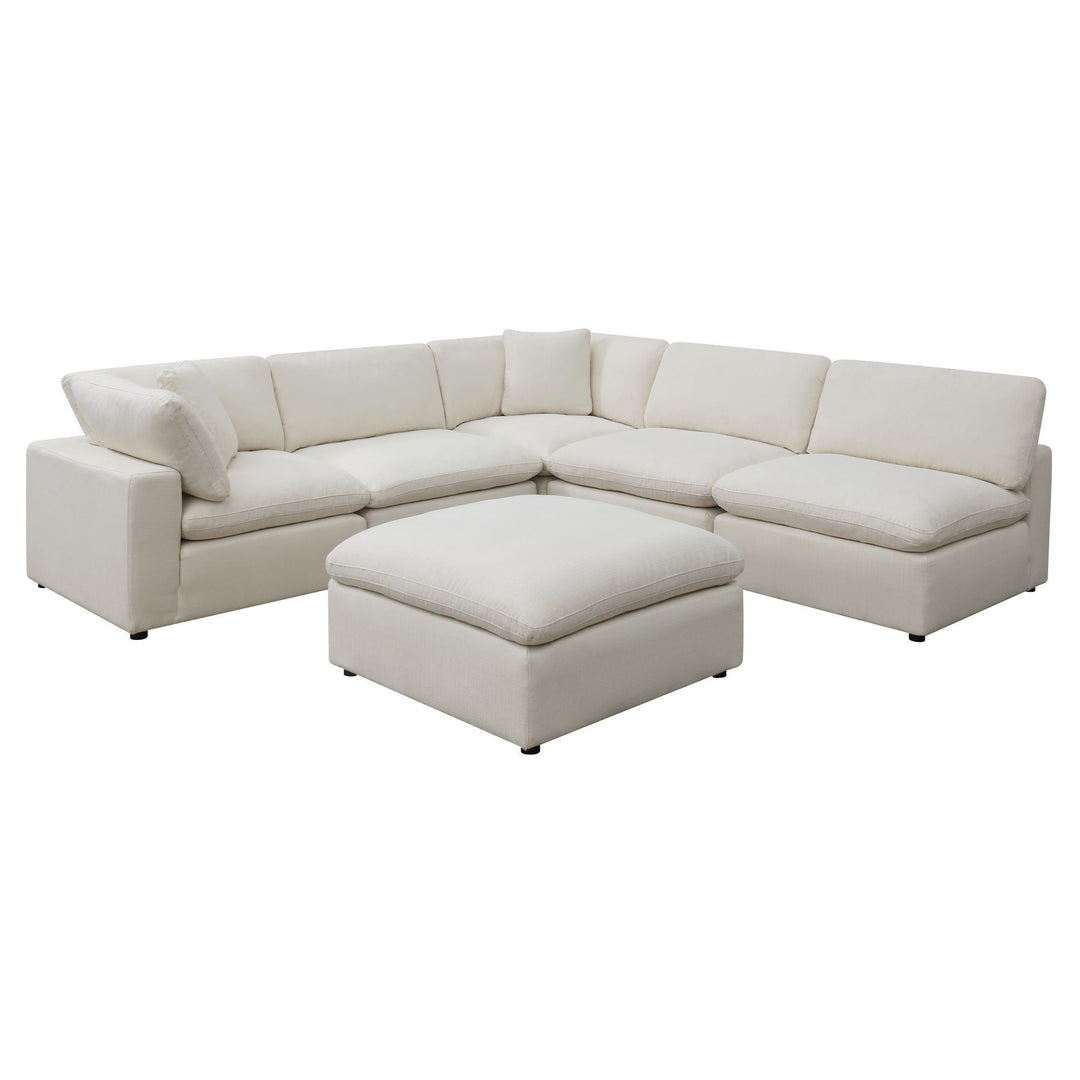 Cloud 9 6PC Sectional Sofa- COTTON – Fair Deal Furniture