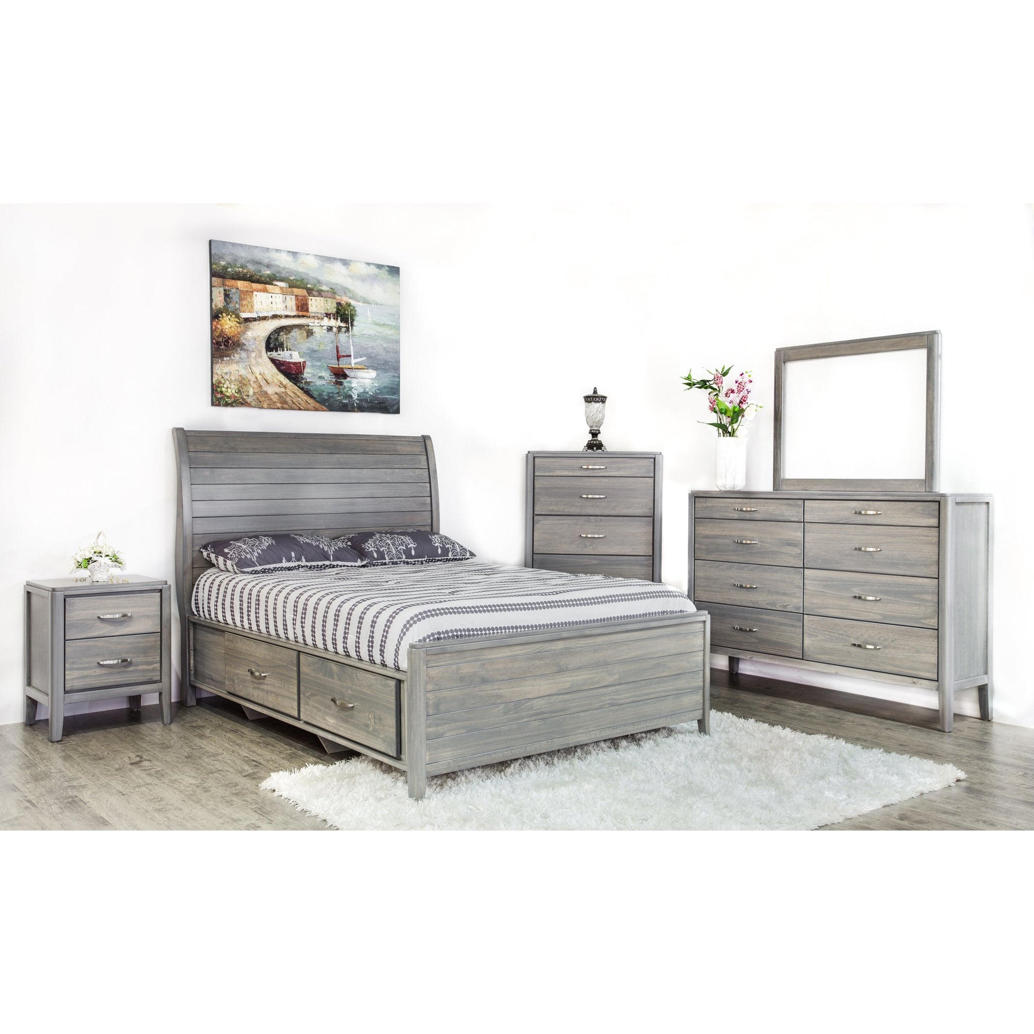 Sage King Storage Bed