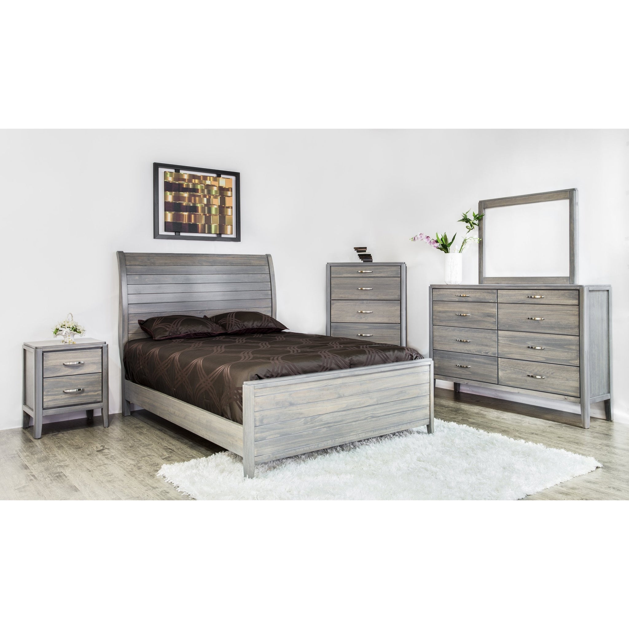 Sage King Panel Bed