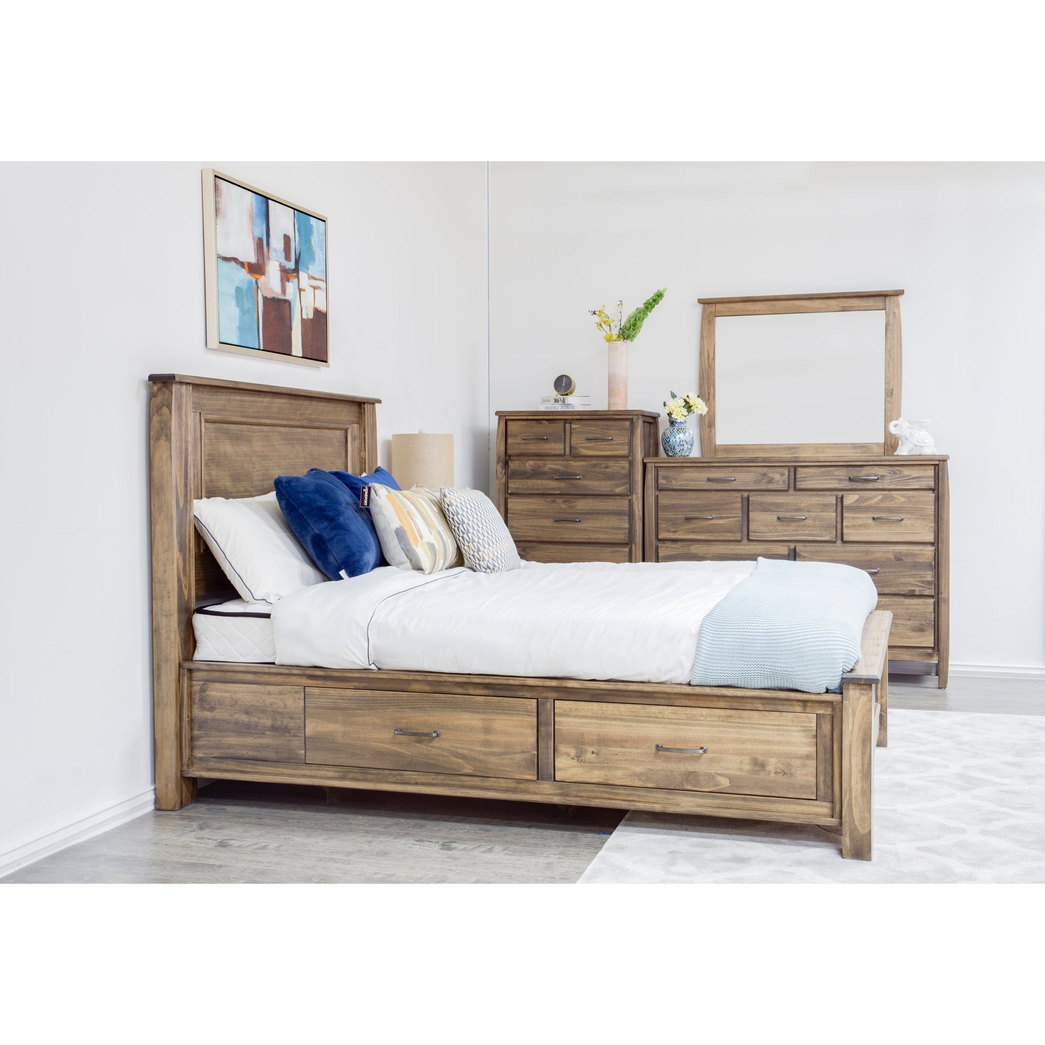 Tofino Solid Wood Queen Storage Bed - Made In Canada