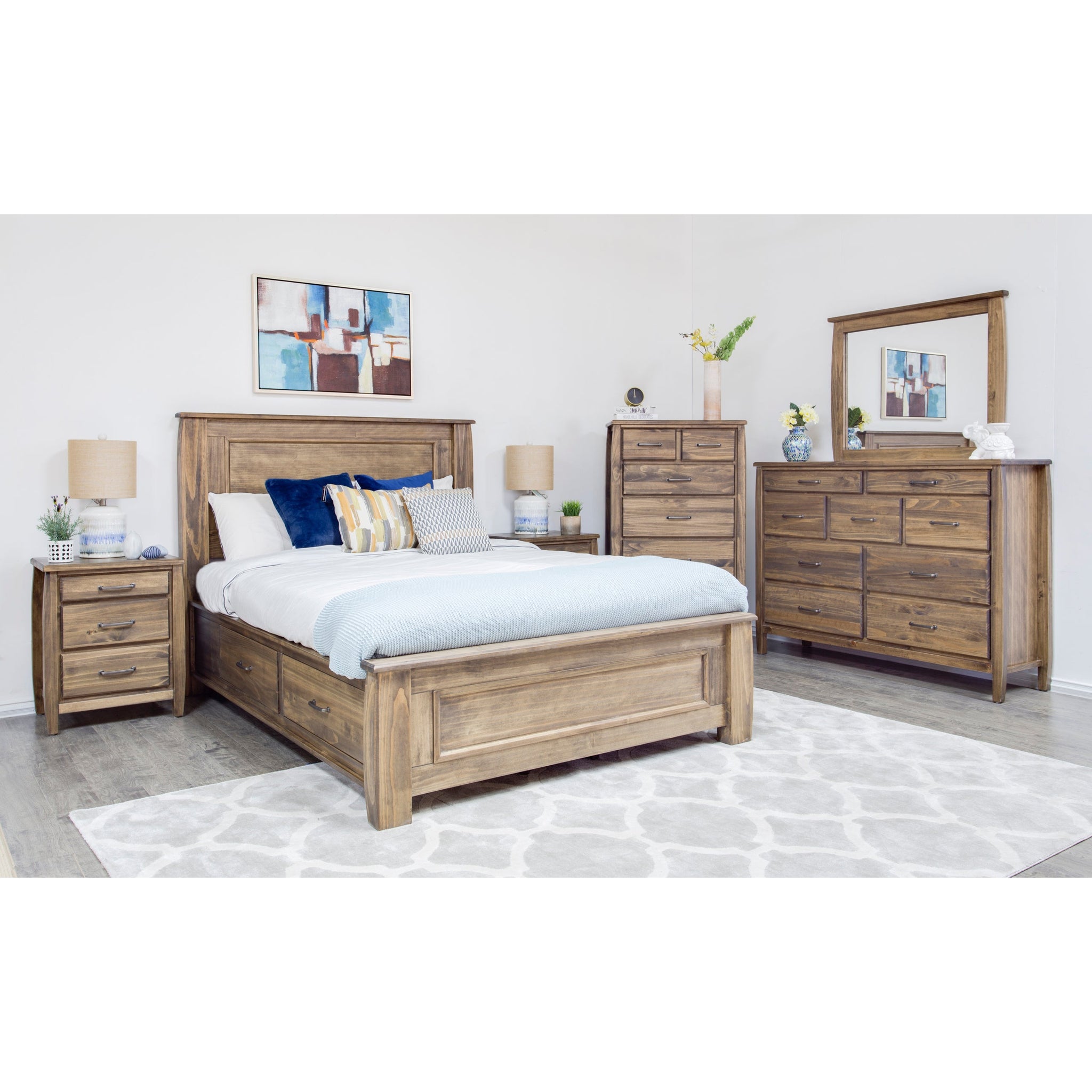 Tofino Solid Wood King Storage Bed - Made In Canada