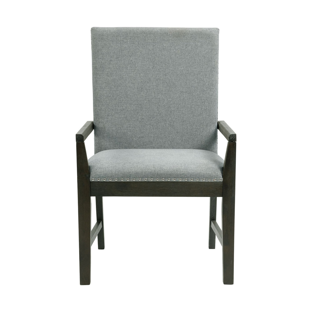 Denver Standard Height Arm Chair Set in Gray