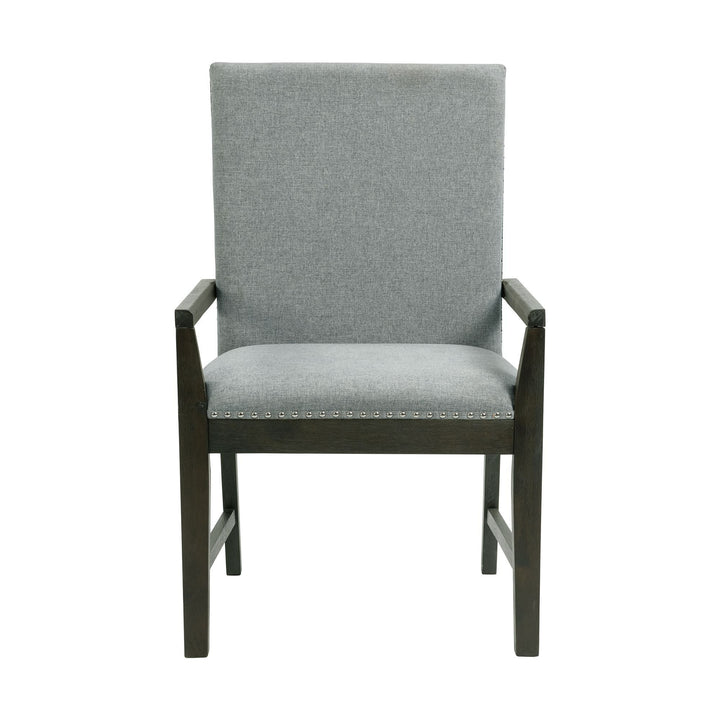 Denver Standard Height Arm Chair Set in Gray