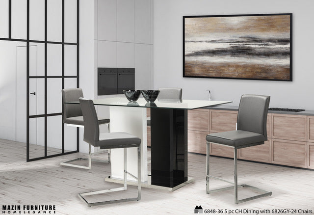 Libra - 6826-Side Chair (Grey)