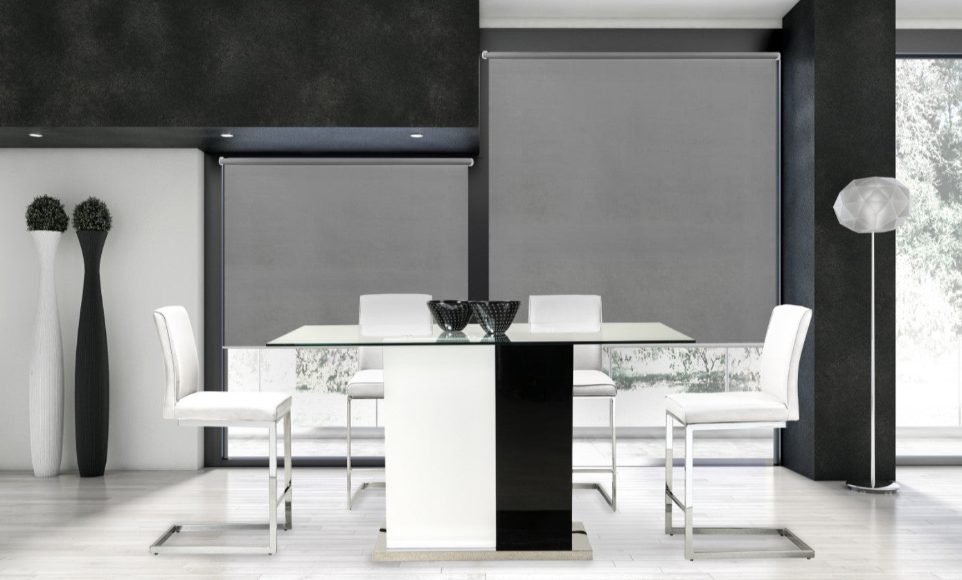 Libra - Dinning Glass Table with 6 Chairs (6848-67 Table & 6826S Chairs)