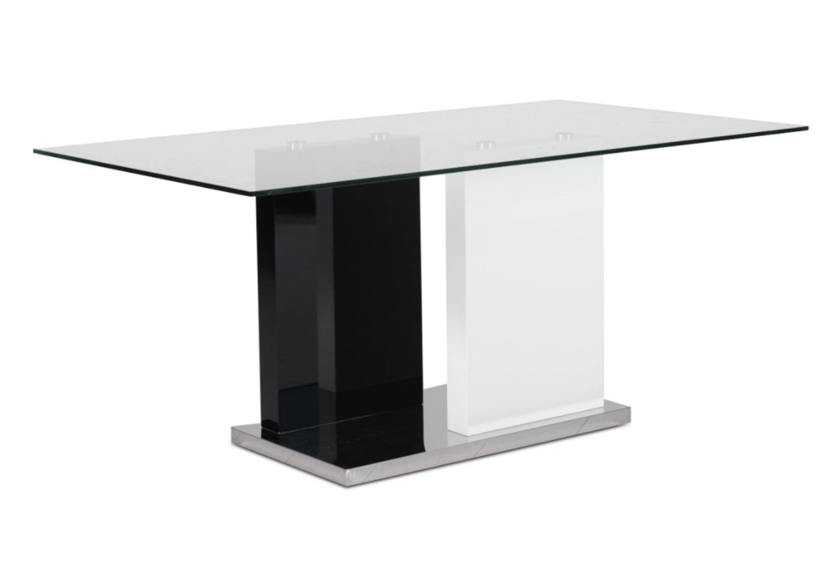 Libra - Dinning Glass Table with 6 Chairs (6848-67 Table & 6826S Chairs)