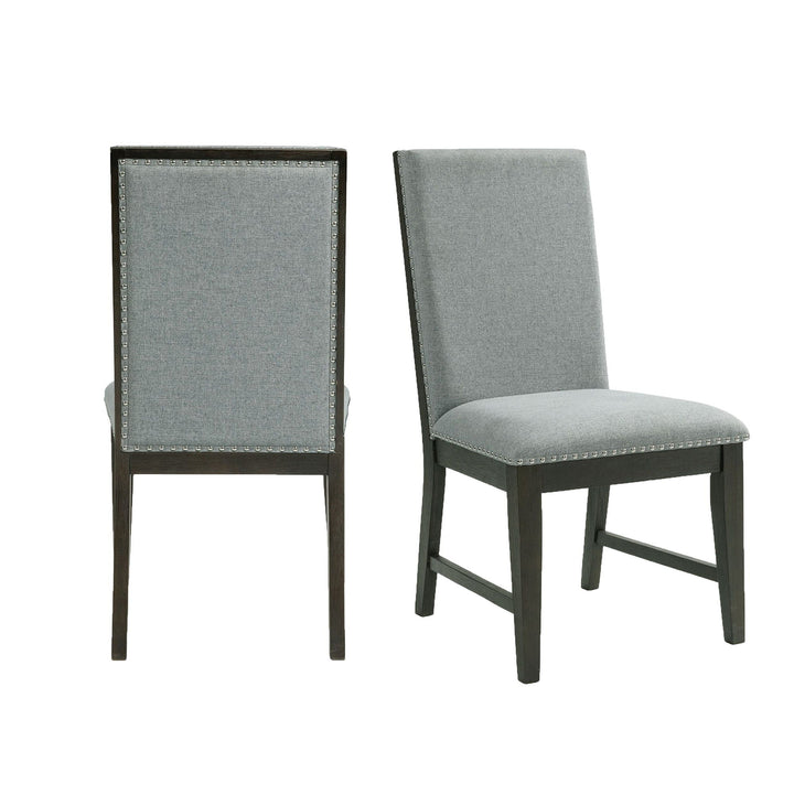 Denver Standard Height Side Chair Set in Gray