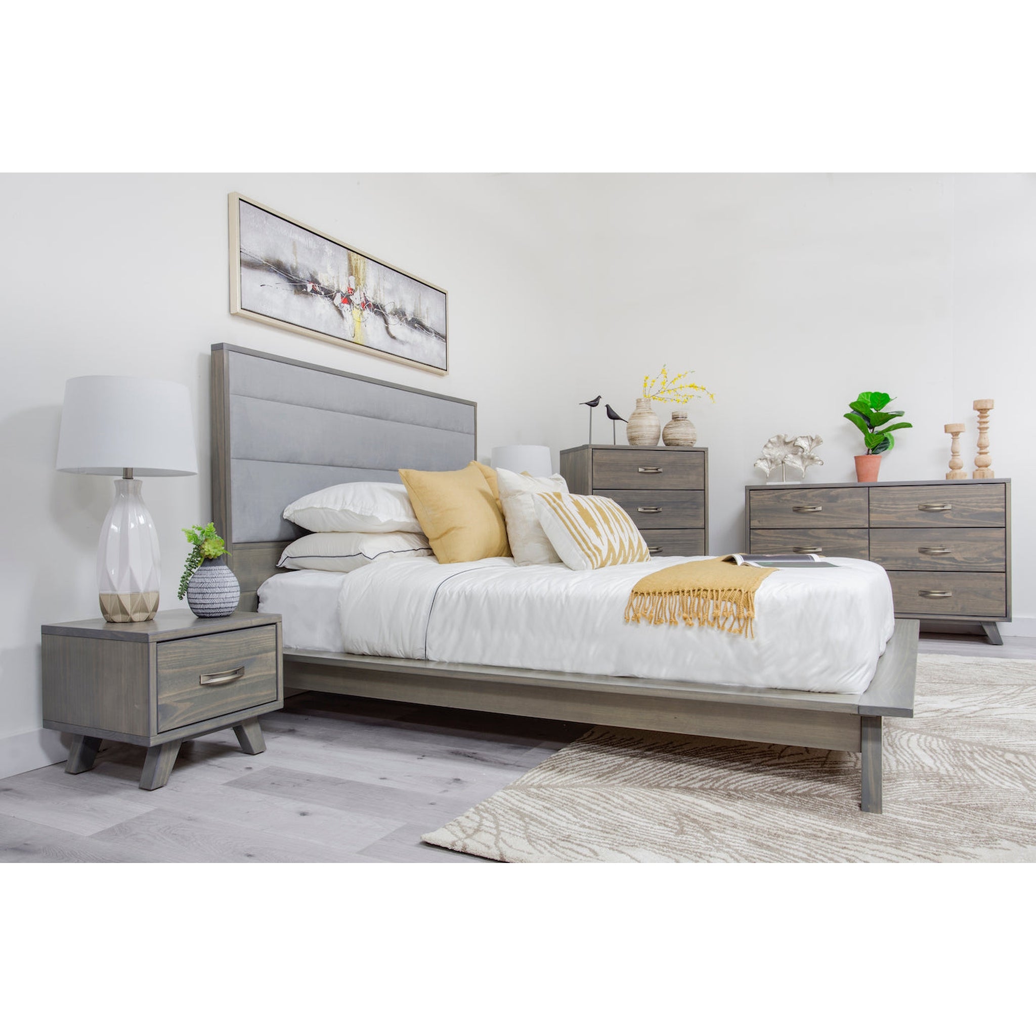 Metro 6 Piece Package - Queen Bed, Dreseer, Mirror, Nighstand