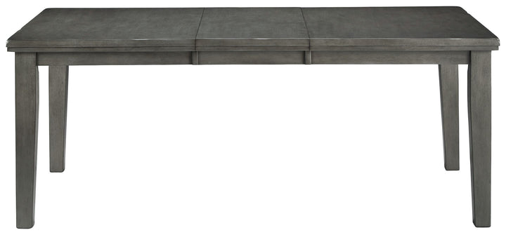 Ashley D589-35- Hallanden - Gray - Rect Drm Butterfly Ext Table