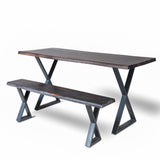 Live Edge- Dinning Table and  Bench
