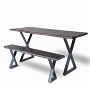 Live Edge- Dinning Table and  Bench