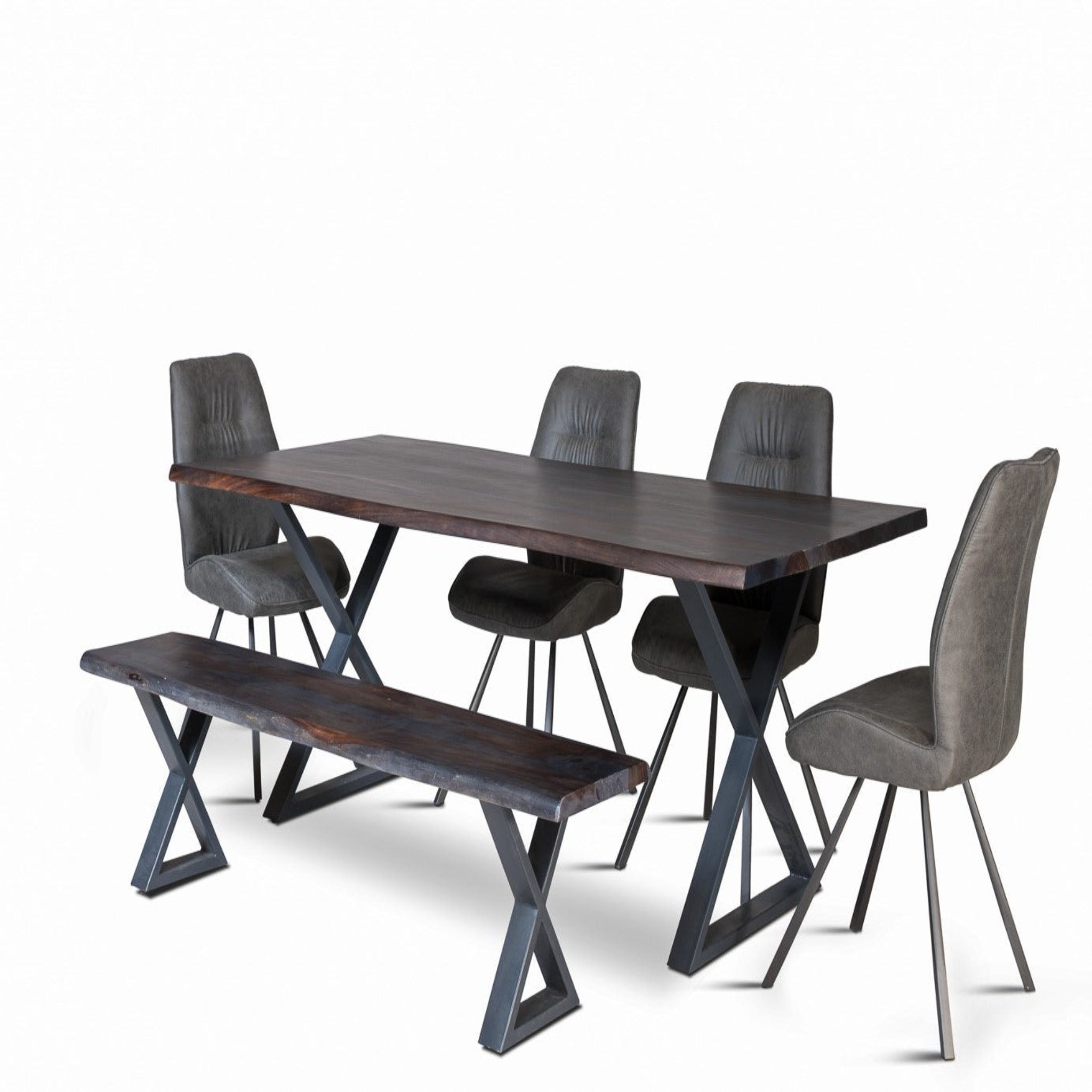 Live Edge- Dinning Table and  Bench