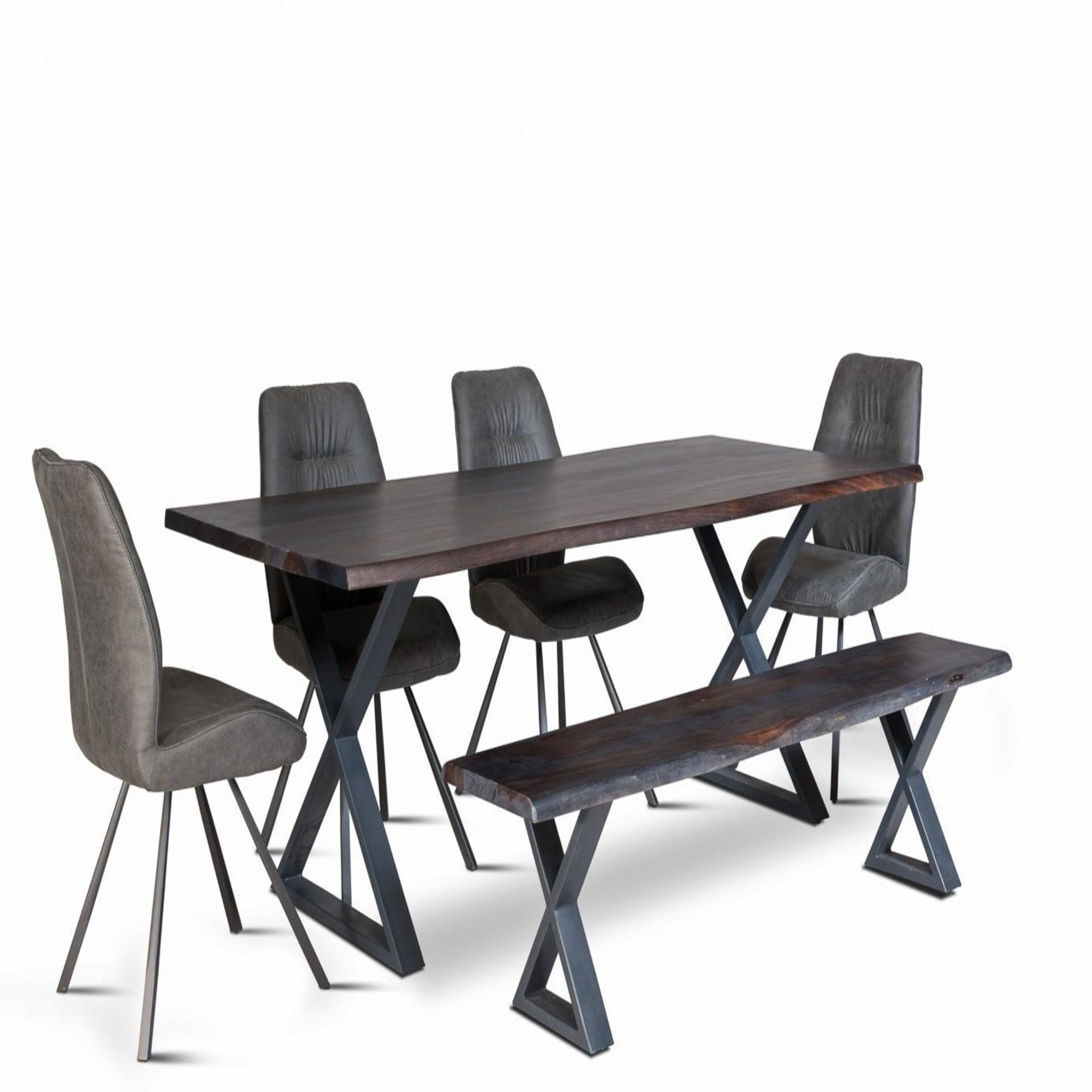 Live Edge- Dinning Table and  Bench