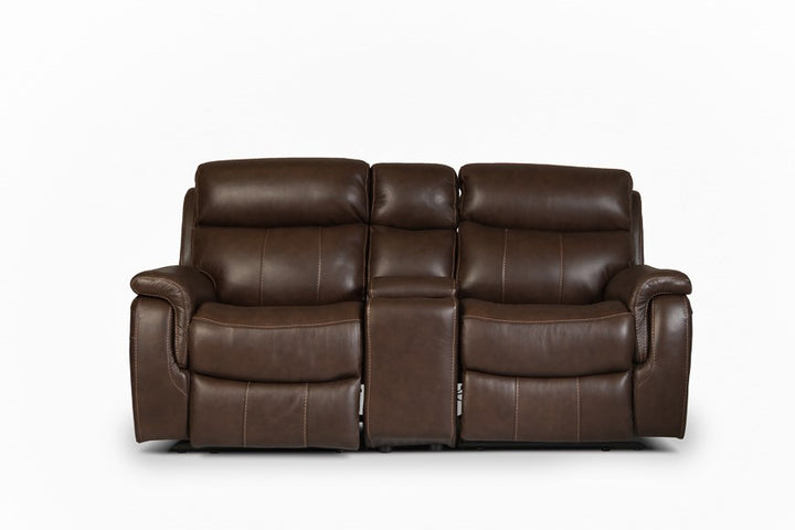 Julie Leather Power Reclining Loveseat with Power Headrest