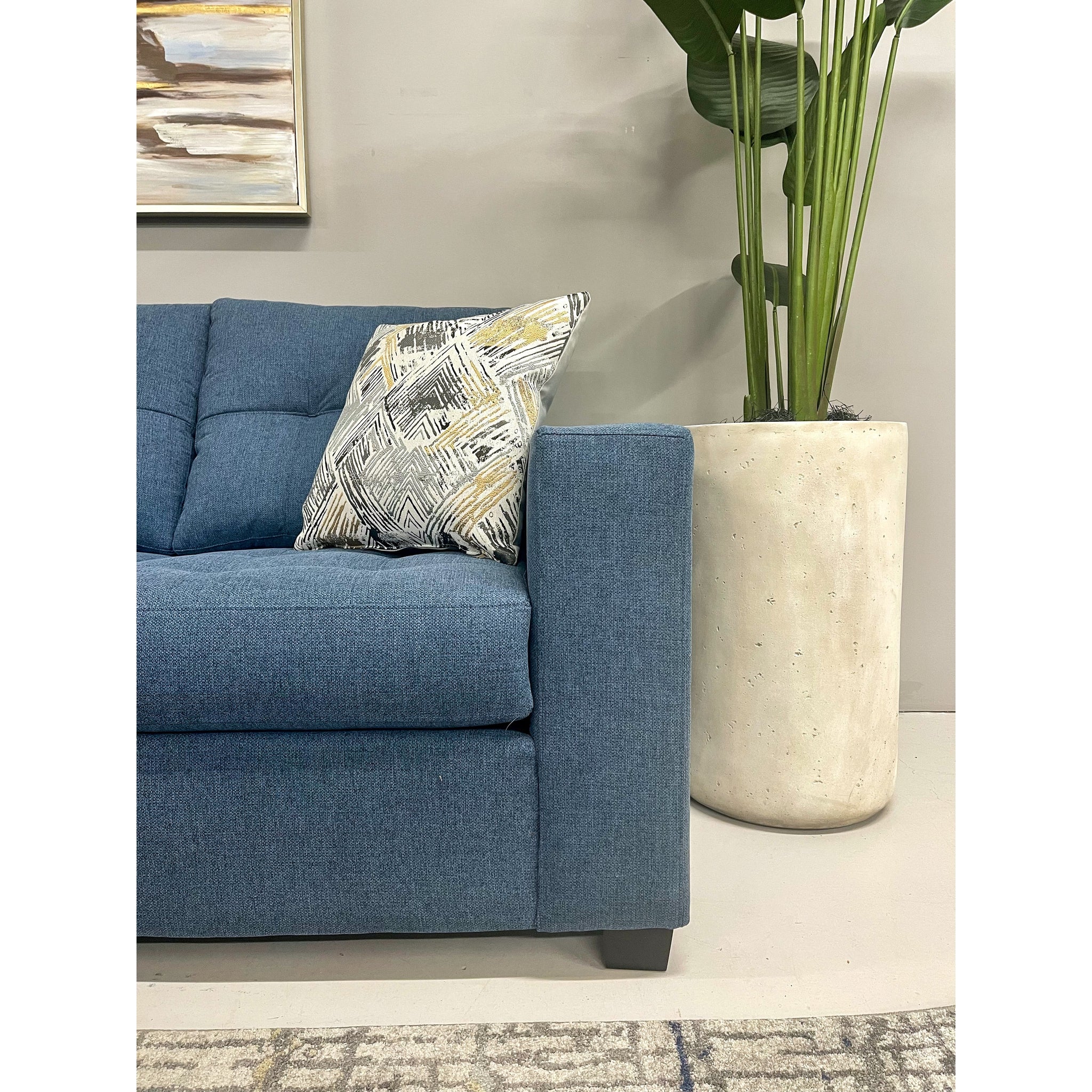 Trendy 2 Piece Sectional with Chaise - Made In Canada