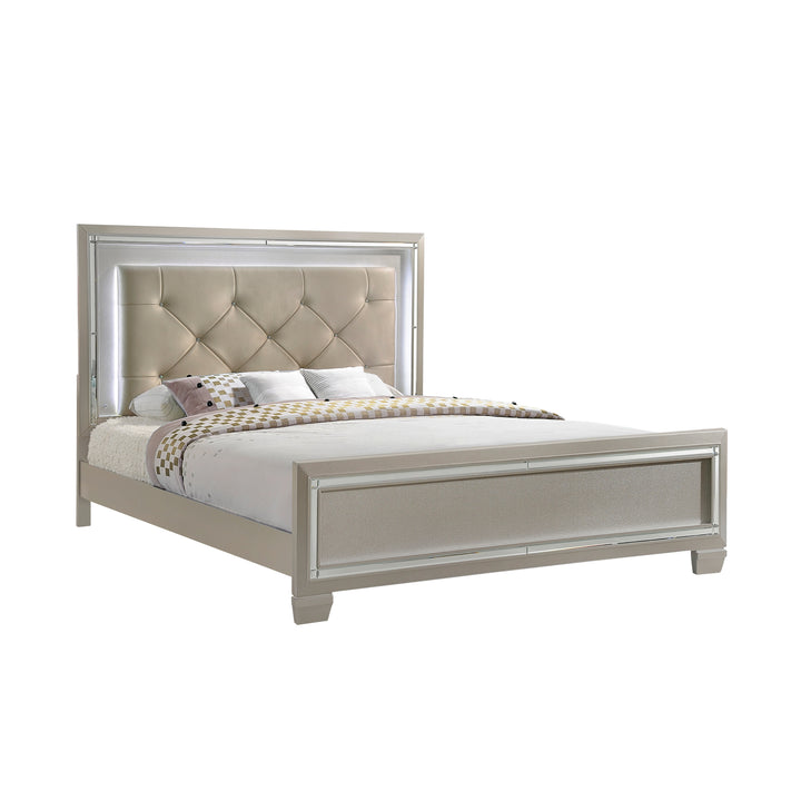 Platinum Queen Panel Bed