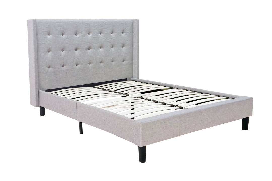 Loni Upholstered Fabric Bed
