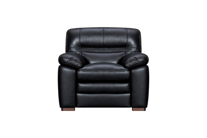 Venice Black Leather Chair