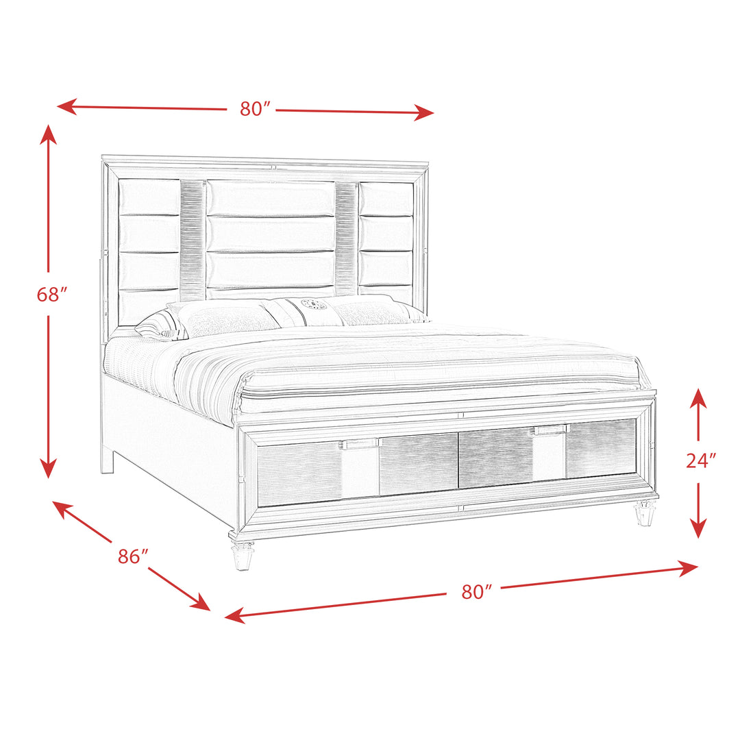 Twenty Nine 2-Drawer King Storage Bed