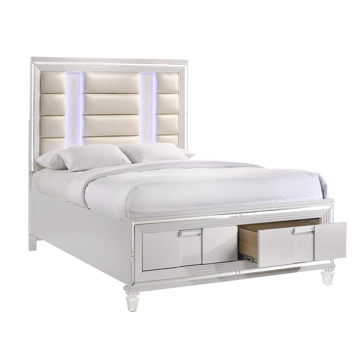 Twenty Nine Queen Storage Bed White