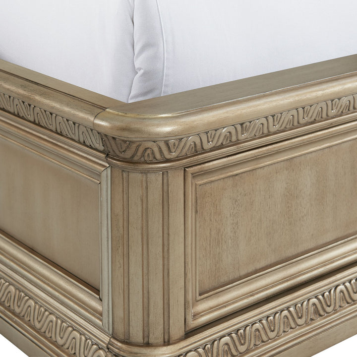 Vincenza King Panel Bed in Bronze