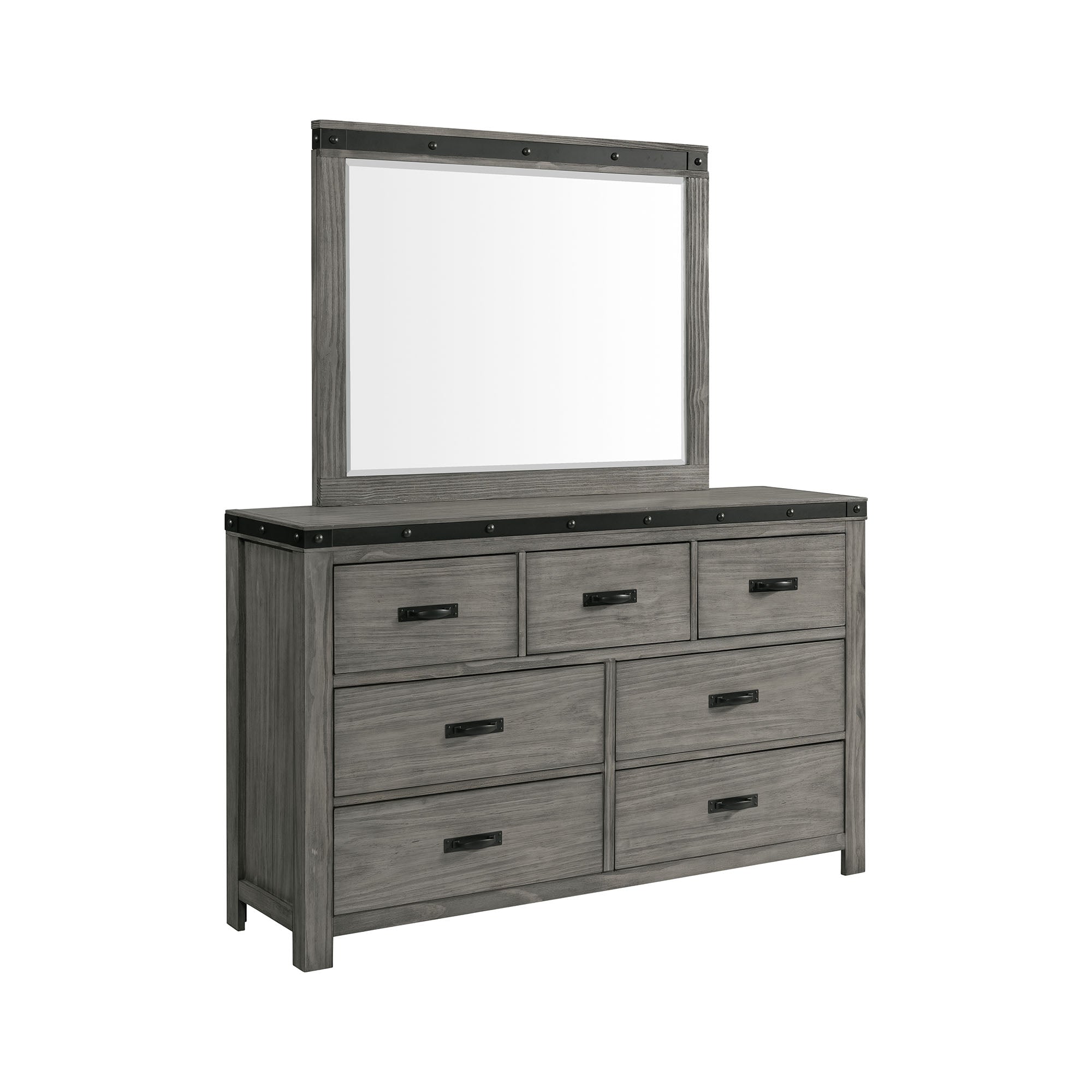 Wade Queen Bedroom Suite: (Queen Bed, Dresser, Mirror and a Nightstand)