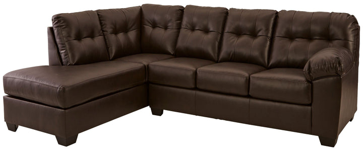 Donlen - Chocolate - Left Arm Facing Corner Chaise, Right Arm Facing Sofa Sectional