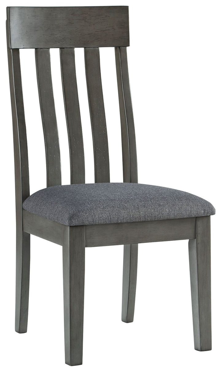 Ashley D589-01 -Hallanden - Black / Gray - Dining Uph Side Chair (2/cn)