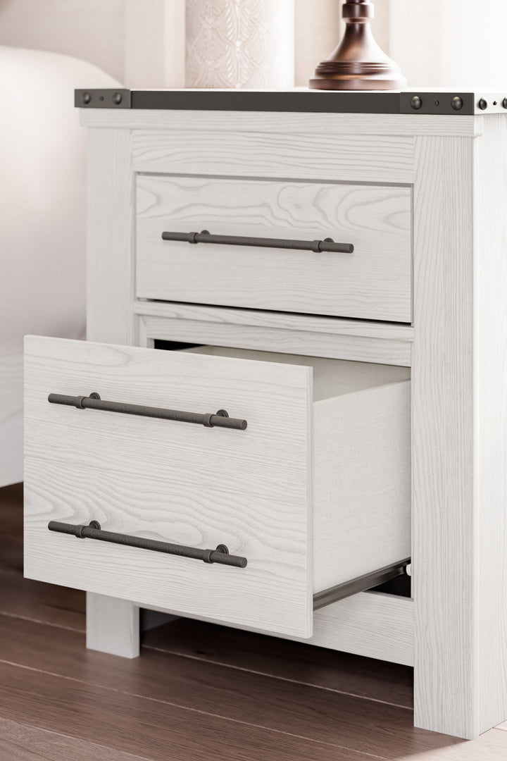 Schoenberg - White - Two Drawer Night Stand