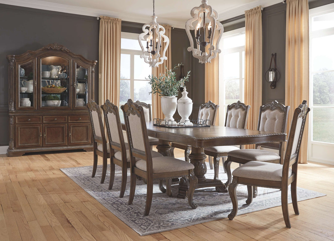 Ashley D803-55T/55B Charmond - Brown - Rectangular Dining Room Extension Table