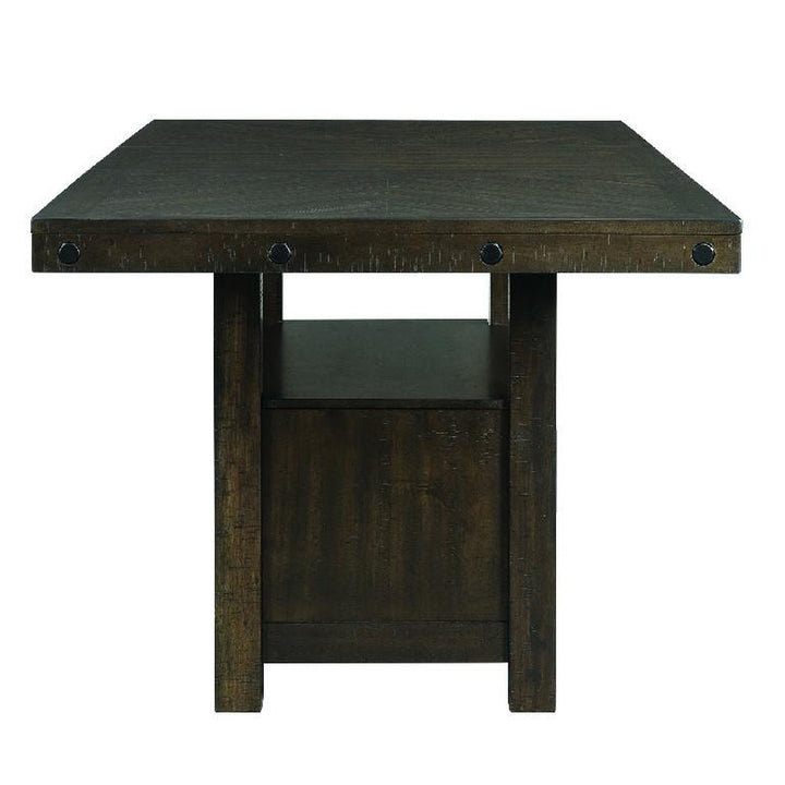 Colorado Counter Table with 4 Chairs and Storage Bench