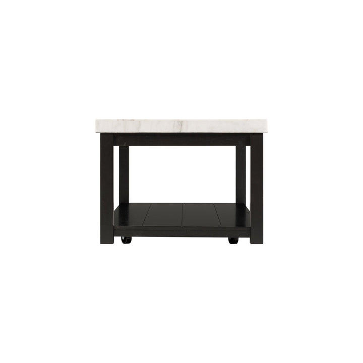Marcello w/ White Top - Rectangular Coffee Table W/Casters