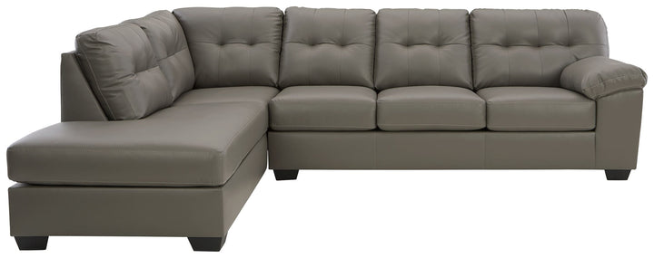 Donlen - Gray - Sectional with Chaise 2 Pc
