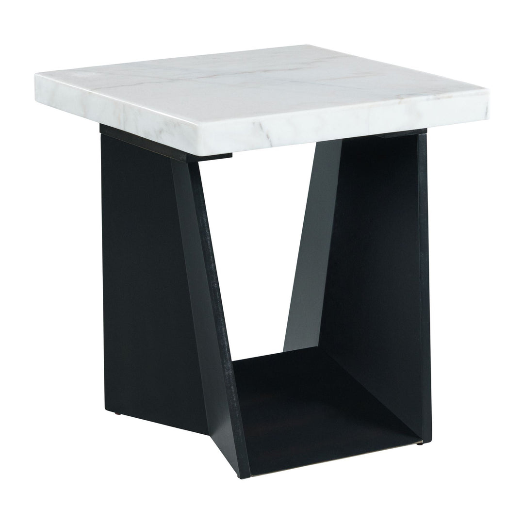 Beckley End Table With White Marble Top