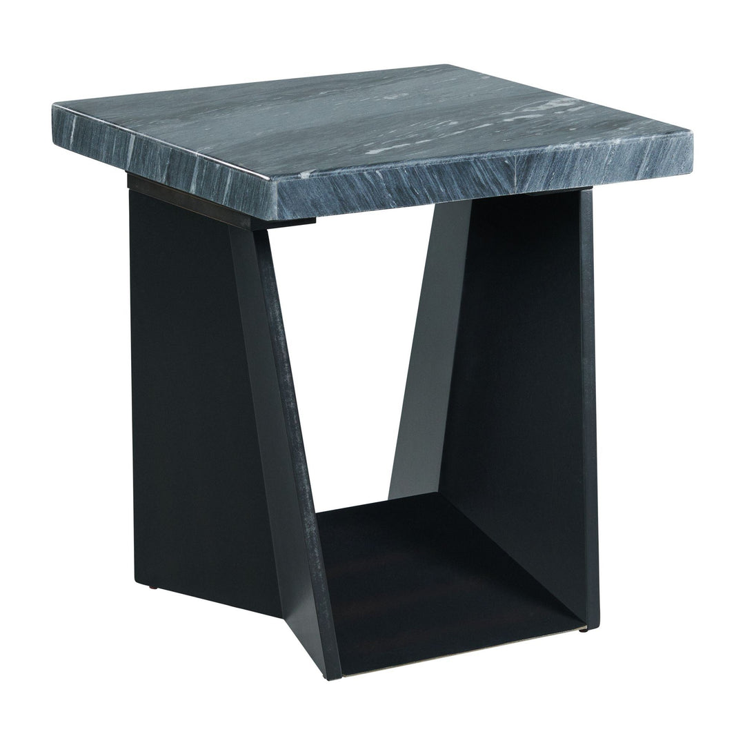 Beckley End Table With Dark Marble Top